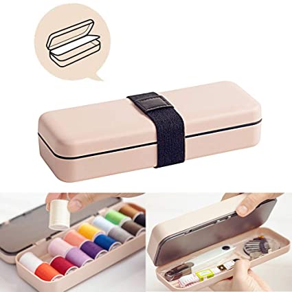 TBWHL Portable Sewing Kit 16 Colors Thread and Tape Measure Mini Sewing Kit for DIY, Beginners, Summer Campers, Travel and Home