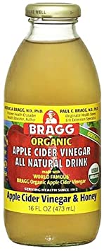 Bragg - Organic Apple Cider Vinegar All Natural Drink Vinegar & Honey - 16 oz. (Pack of 4)