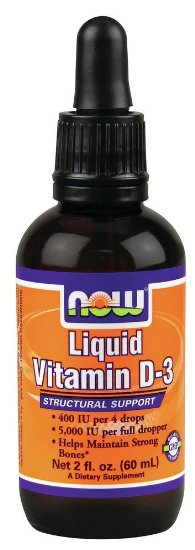 NOW Foods Liquid Vitamin D-3 5000IuDropper 2 ounce