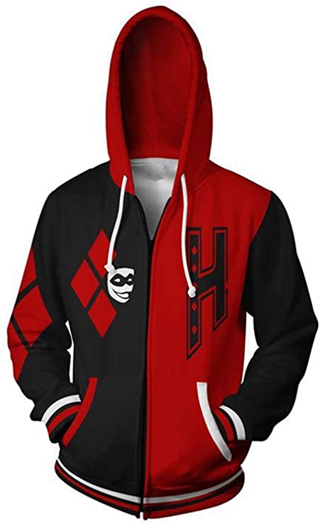 ValorSoul Unisex Movie Cosplay Hoodie Jacket Pullove Sweatshirt with Zippers