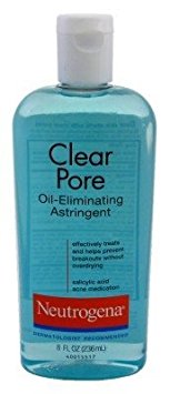 Neutrogena Clear Pore Astringent Oil Eliminating 8oz (2 Pack)