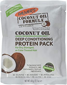 Palmers Coconut Hair Oil Formula With Deep Hair Conditioning Protein Pack , 2.1 Oz ( Pack of 2 )