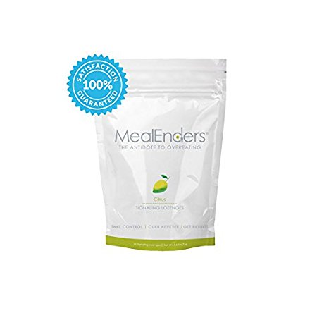 MealEnders Signaling Lozenges–Conquer Cravings, Curb Snacking, Beat Overeating, and Master Portion Control, Helps You Stick to Any Diet Weight Loss Program, 25-count Pouch (Citrus)