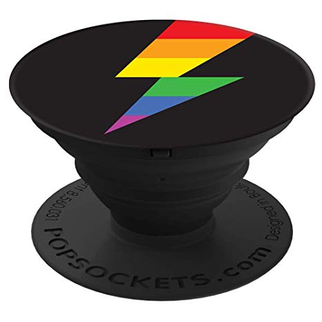 PopSockets: Collapsible Grip & Stand for Phones and Tablets - Rainbow Thunder (Gloss)