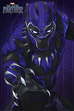 Black Panther - Marvel Movie Poster/Print (Glow) (Size: 24 inches x 36 inches)