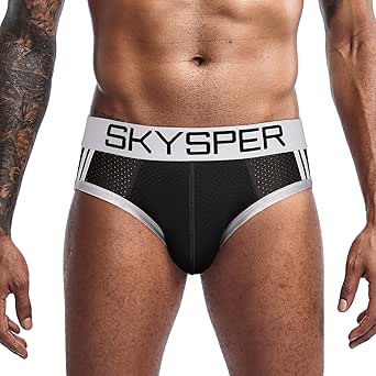 SKYSPER Mens Jockstrap Underwear Jock Straps Male Athletic Supporters for Men