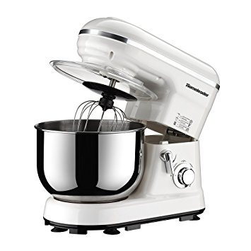 Homeleader Power Stand Mixer, 5-Speed Classic Series Food Mixer with 4.5-Qt Bowl, 800W, Stainless Steel