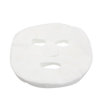 GBSTORE 100 Pcs DIY White Color Natural Spa Skin Care Skin Fiber Paper Pre-cut Facial Paper Sheet Facial Mask