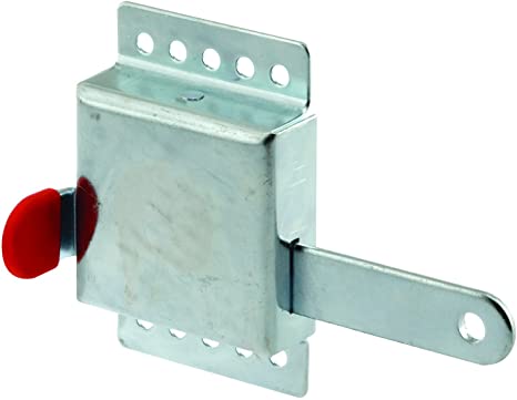 Prime-LINE GD 52118 Inside Deadlock – Heavy Duty Galvanized Housing, Fits Most Garage Doors for Extra Protection as a Security Lock-7/8 x 1/8", Steel