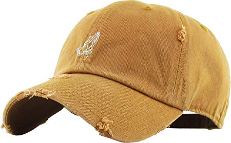 KBETHOS Praying Hands Rosary Savage Dad Hat Baseball Cap Unconstructed Polo Style Adjustable