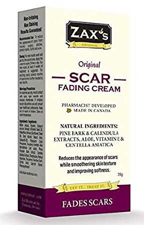 Zax's #1 Scar Fading Cream. Simple. Natural. Fantastic! Perfect for Stretch Marks too!