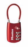Master Lock 4688DRED TSA Accepted Cable Luggage Lock Red