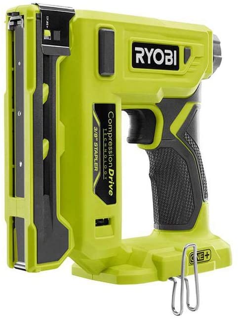 Ryobi 18-Volt ONE  Cordless Compression Drive 3/8 in. Crown Stapler (Tool Only) P317