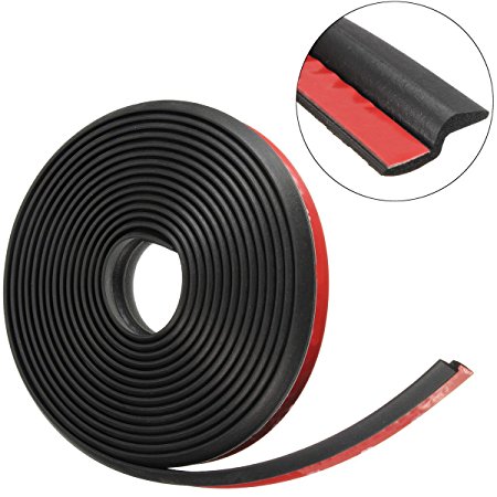 MATCC 160'' 4 M Z Shape Window Door Rubber Seal Weather Strip Hollow Car Motor Auto