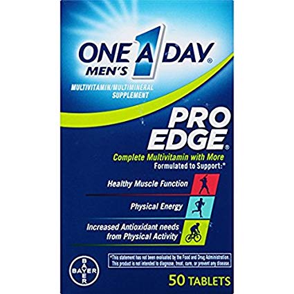 One-A-Day Men's Pro Edge Multivitamin, 50-tablet Bottle (50-tablet Bottle(2 bottle))