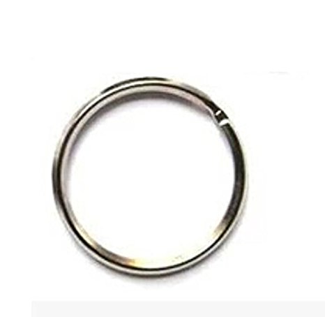 Liroyal 50pcs 20MM Split Key Chain Ring Connector Keychain with Nickel Plated