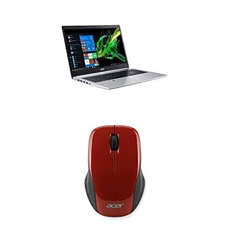 Acer Aspire 5 Slim Laptop A515-54-51DJ with  Wireless 2.4GHz Optical Mouse - Rosewood Red