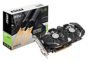 MSI NVIDIA Geforce GTX 1060 6GB 0CV1 GDDR5 PCI Express DP/DVI/HDMI Graphics Card - Black