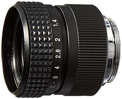 Fotasy M2514 25MM F1.4 TV Movie Lens and Lens Adapter Kit for Olympus Panasonic MFT Micro 4/3 M43 Cameras