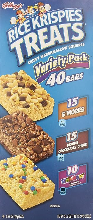 Rice Krispies Treats 3-Flavor Variety Pack, 40-Count Treats