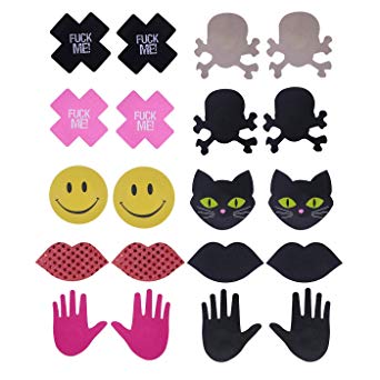 HDE 10 Pairs Womens Disposable Pasties Thin Adhesive Breast Nipple Covers