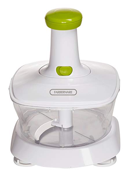 Farberware 5225958 Rice-n-Slice Manual Vegetable Ricer, White/Green