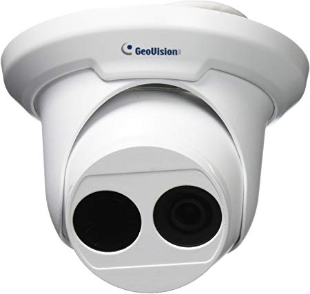 GeoVision GV-EBD4700 4MP H.265 Low Lux WDR Pro IR Eyeball IP Dome Megapixel Surveillance Camera, White