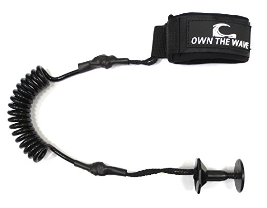 Own the Wave Coiled PREMIUM Body Board Leash by Choose Color