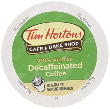 Tim Hortons DECAF Single Serve Coffee 48 Count - Packaging May Vary
