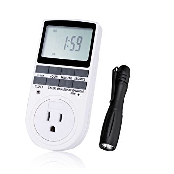 Electrical Timers - 7-Day Digital 2.3" LCD Programmable Smart Socket Plug Wall Plug-In Timer Switch Energy-Saving Outlet For Lights And Appliances