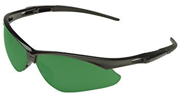 Jackson Safety 3004761 Nemesis Cutting Safety Glasses Black Frame / IRUV 5.0 Shade Green Lens (19860)