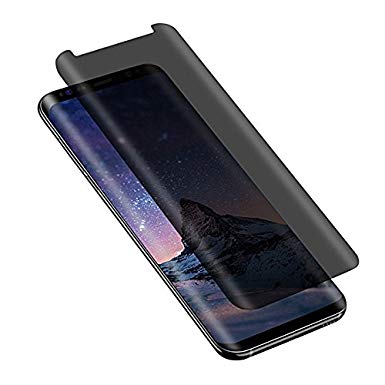 Samsung Galaxy S9 Plus Screen Protector Privacy Temered Glass,Caerrn - [Anti Glare] HD Privacy Protective Glass Screen Protector Film For Galaxy S9 Plus - Anti Spy, Anti-Scratch, Bubble Free