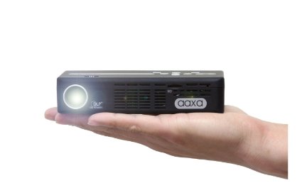 AAXA P4-X LED Pico Projector with 90 Minute Battery Life 125 Lumens Pocket Size Li-Ion Battery Media Player mini-HDMI 15000 Hour LED Life