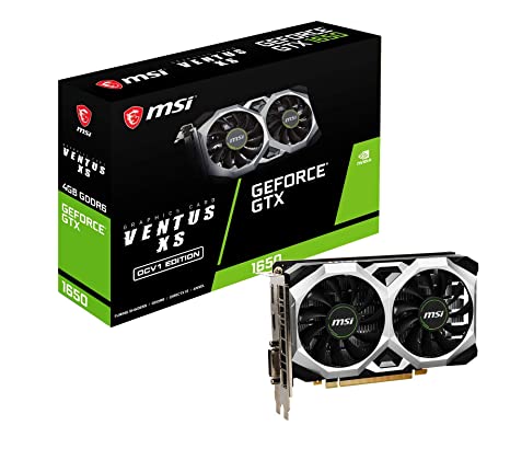 MSI GeForce GTX 1650 D6 Ventus XS OCV1 4GB GDDR6 128 bit PCI Express x16 3.0 Gaming Graphic Card