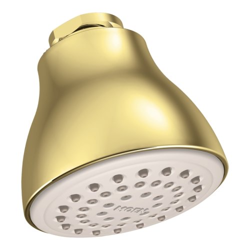 Moen 6300P One-Function Easy Clean XL Shower Head, Polished Brass