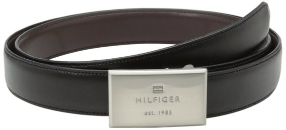 Tommy Hilfiger Men's Boxed Reversible Belt Set with Two Interchangeable Buckles