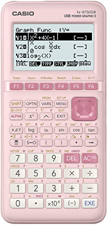 Casio fx-9750GIII Pink Graphing Calculator (fx-9750GIII-PK)