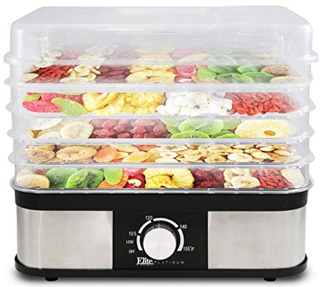 Elite Platinum EFD-1159 Multi-Tier Electric Snack Maker Food Dehydrator Food Preserver Machine