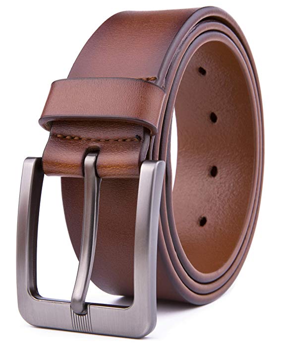 Mens Genuine Leather Belts, Handmade, 40MM & 35MM Width Strap - Design for Dress & Casual