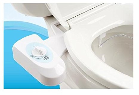Pure Clean Fresh Water Spray Non-Electric Mechanical Bidet Toilet Seat Attachment