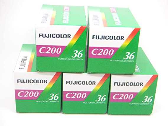 Fuji C200 35mm 36exp Colour Film 5 Pack