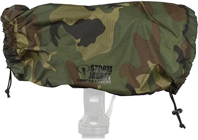 Vortex Media Pro Storm Jacket Cover for an SLR Camera with a Large Lens Measuring 14" to 23" from Rear of Body to Front of Lens, Color: Camo