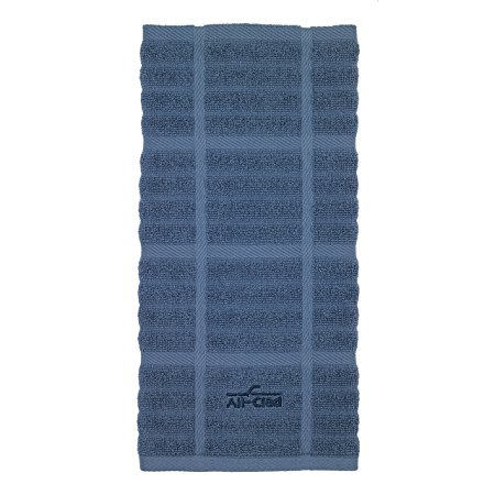 All-Clad Textiles 100-Percent Cotton Solid Kitchen Towel, Cornflower