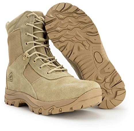 RYNO GEAR Tactical Combat Boots with Coolmax Lining
