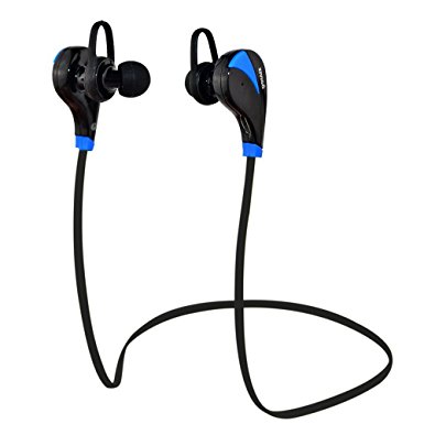 Bluetooth Headphones By Zivigo Lightweight Wireless Bluetooth Earbuds For Running, Bluetooth 4.0 with Aptx, Premium Sweat Proof Earbuds with Built in Microphone (Model ZV-600 Blue)
