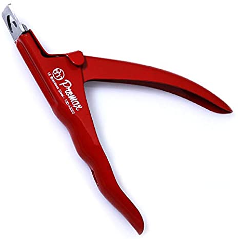 ProMax Acrylic Tip Cutters -Ergonomic Style False Nail Tip Clipper Cutters Trimmers Nail Tips Slicers Manicure & Pedicure Nail Art Tools Stainless Steel With very Attractive Colours (Red)-130-10002