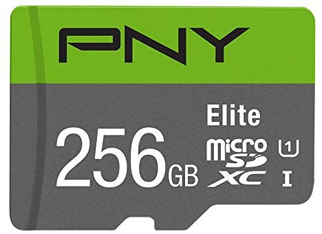 PNY 256GB Elite Class 10 U1 MicroSDXC Flash Memory Card, Up to 100MB/S Read Speed