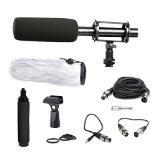 Movo Photo VXR100 Professional 11 Supercardioid Condensor Shotgun Video Microphone Kit for DSLR Cameras and Camcorders