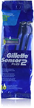 Gillette Sensor2 Plus Men's Disposable Razor 10 Count (Pack of 3)