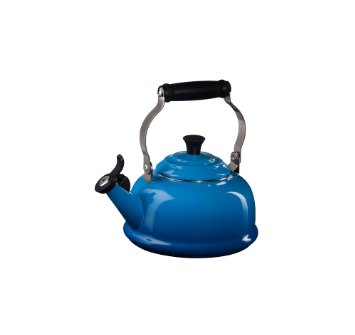 Le Creuset Enamel-on-Steel Whistling 1-4/5-Quart Teakettle, Marseille Blue